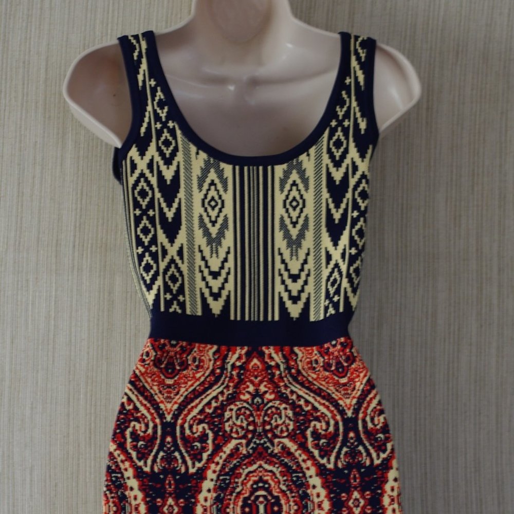 Darah Dahl Sleeveless Jersey Multicilored Dress S